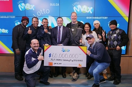 Nine coworkers at Guelph, Ont., car parts plant split $60-million lotto jackpot | iNFOnews.ca Nine coworkers at Guelph, Ont., car parts plant split $60-million lotto jackpot | iNFOnews.ca