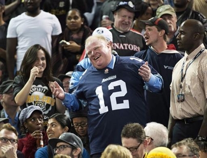 Embattled Mayor Rob Ford causes commotion attending Toronto CFL game | iNFOnews.ca Embattled Mayor Rob Ford causes commotion attending Toronto CFL game | iNFOnews.ca