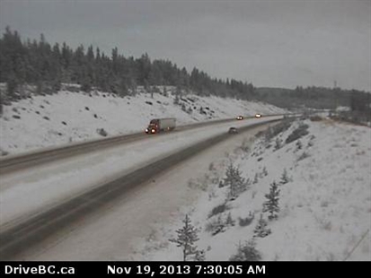 Snow continues to fall on area highways | iNFOnews.ca