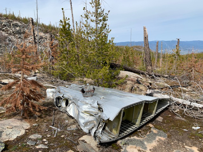 UPDATED: Hike with a purpose to find this 1950 plane crash site near Kelowna | iNFOnews.ca