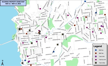 Kelowna property crime stats for Nov. 11-17 | iNFOnews.ca