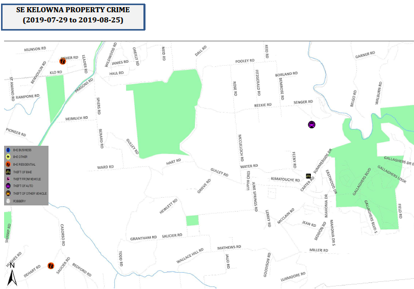 Check out where most property crimes are committed in the Central Okanagan | iNFOnews.ca