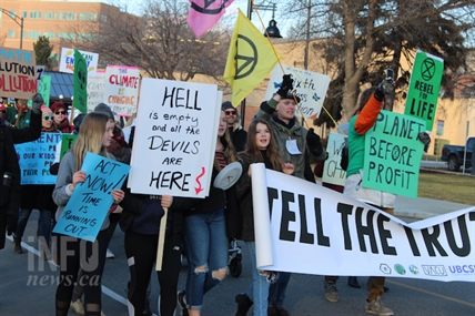 iN PHOTOS: Climate protesters back up downtown Kelowna traffic | iNFOnews.ca