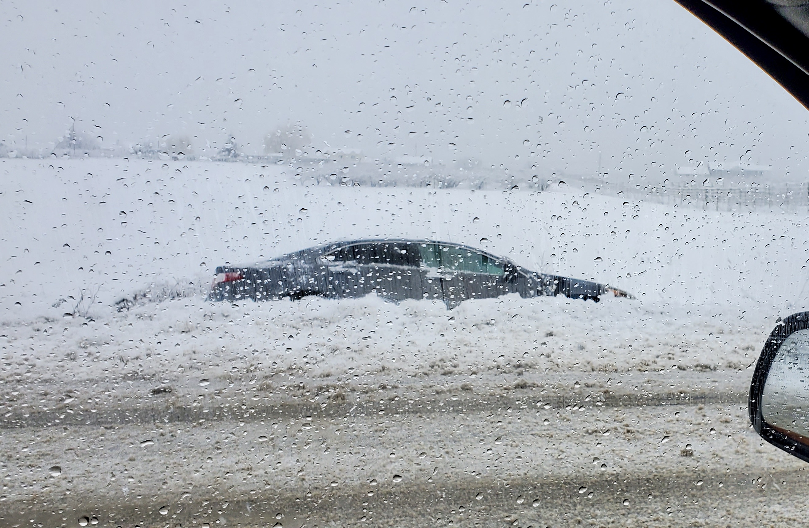 Transit bus slides into the ditch during snowstorm in Kelowna | iNFOnews.ca
