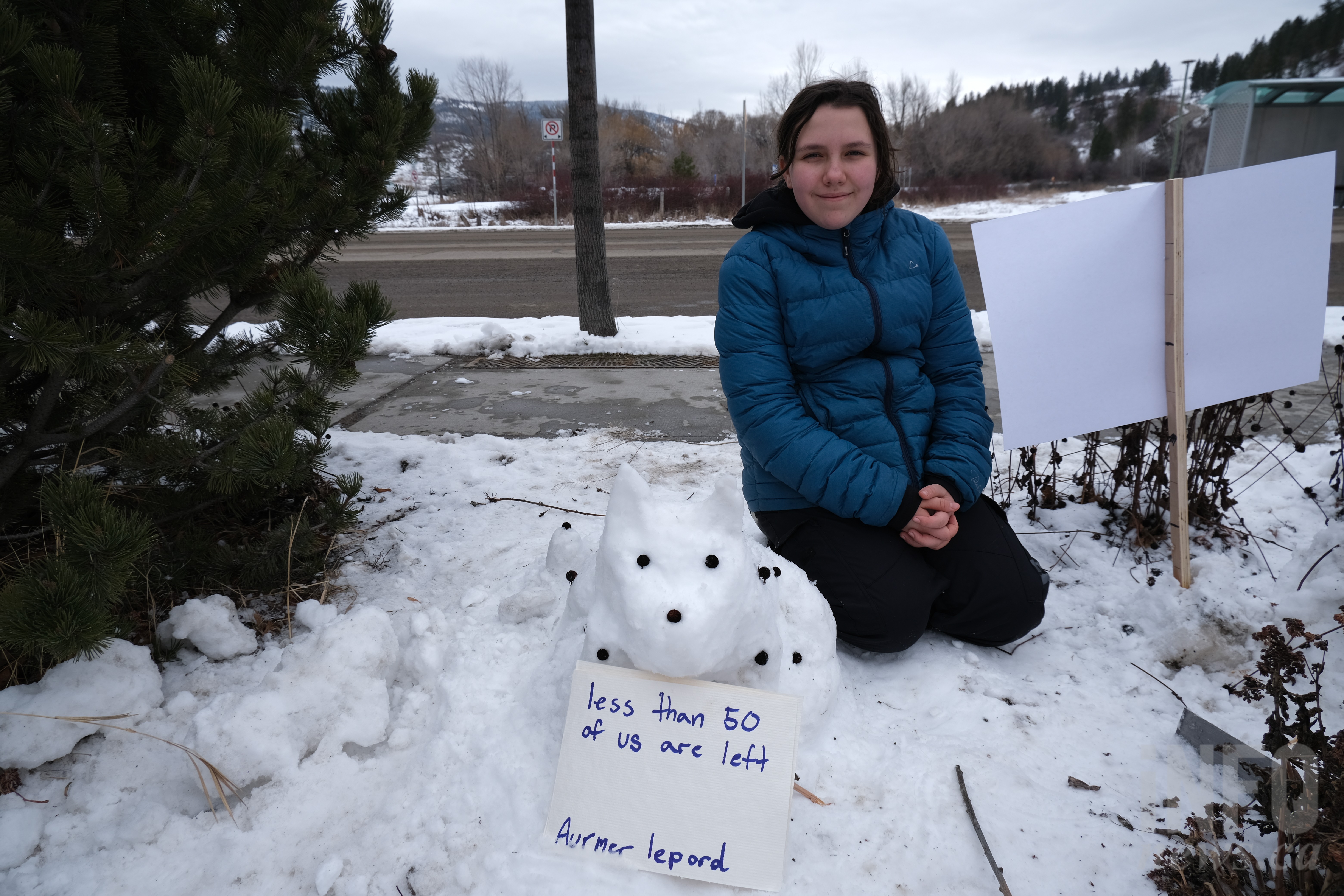 Lake Country kids share dire message about climate change with snowman protest | iNFOnews.ca
