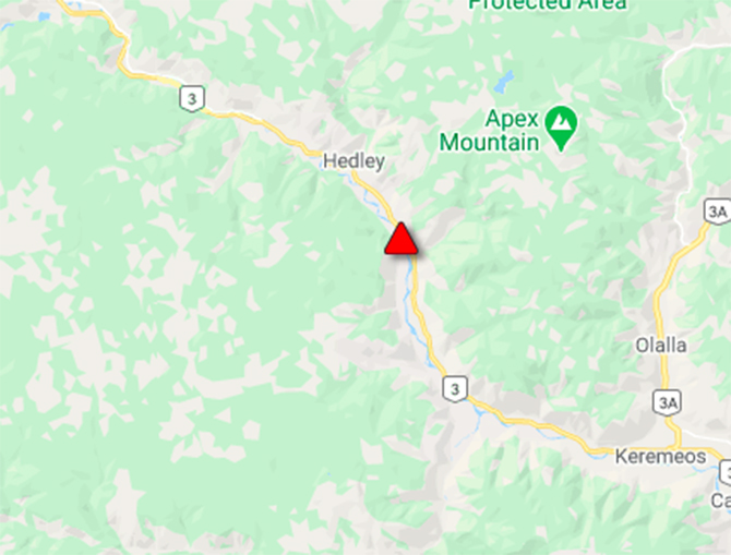 UPDATE: Highway 3 reopened in both directions west of Keremeos following rockslide | iNFOnews.ca