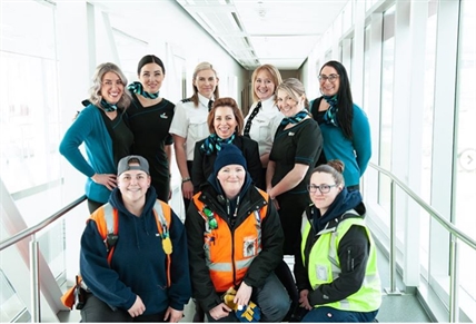 All-female crew flies through Kelowna for International Women's Day | iNFOnews.ca