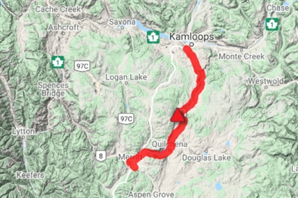 UPDATE: Highway 5A completely reopened between Kamloops and Merritt | iNFOnews.ca