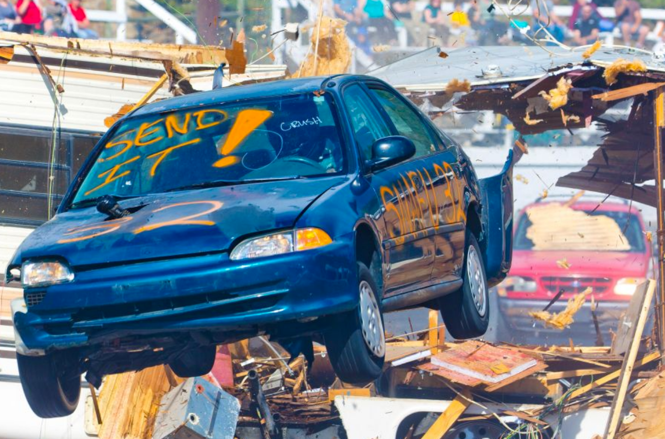 Cars to launch into the air, smash into motorhomes at Penticton Speedway | iNFOnews.ca