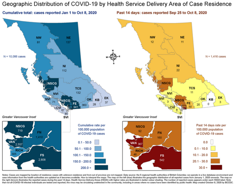Since January 283 COVID-19 cases in the Central Okanagan, 82 in Kamloops area | iNFOnews.ca