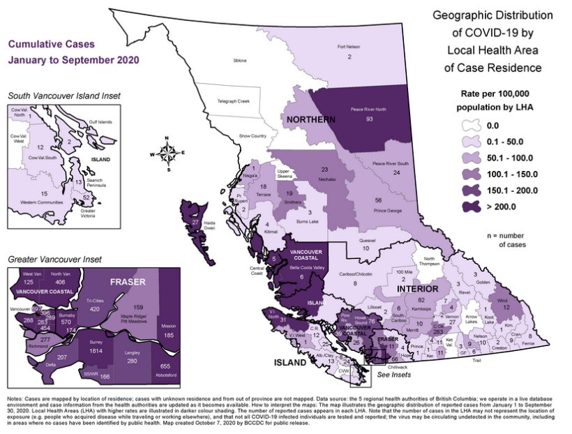 Since January 283 COVID-19 cases in the Central Okanagan, 82 in Kamloops area | iNFOnews.ca