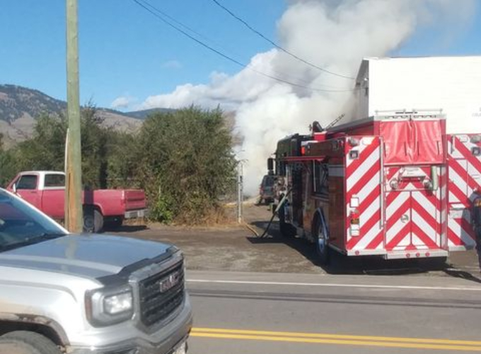 Smoke, flames visible from car fire in Kamloops | iNFOnews.ca Smoke, flames visible from car fire in Kamloops | iNFOnews.ca