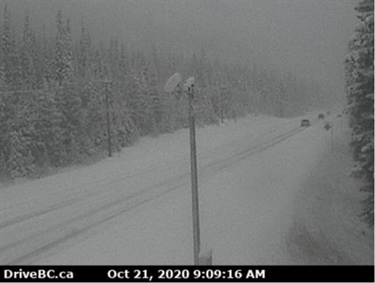 Environment Canada issues snowfall warning for Highway 3 | iNFOnews.ca