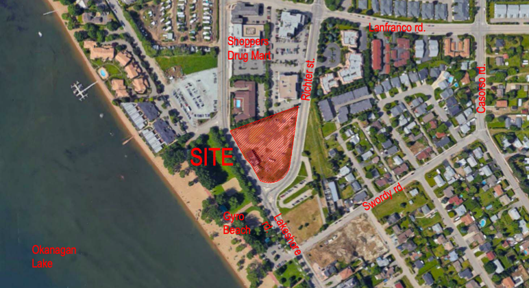 Waterfall part of 6-storey buildings proposed to overlook Gyro Beach in Kelowna | iNFOnews.ca Waterfall part of 6-storey buildings proposed to overlook Gyro Beach in Kelowna | iNFOnews.ca