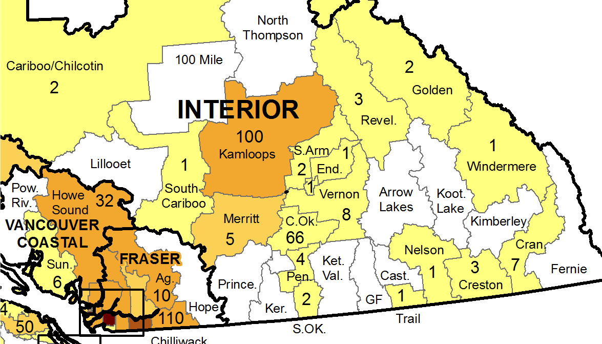 New COVID-19 cases down in Kamloops, up in Central Okanagan | iNFOnews.ca