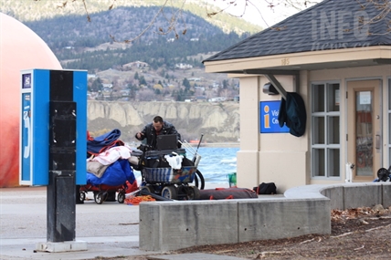 Overnight homeless campsite near Penticton's Peach ignites social media furor | iNFOnews.ca