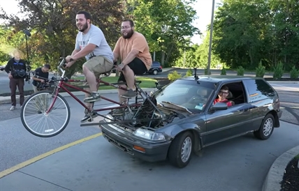 TRENDING NOW: Move over electric vehicles, these guys made a bicycle-powered car | iNFOnews.ca