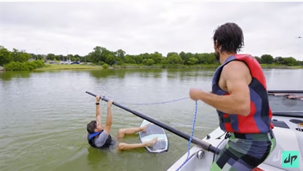 TRENDING NOW: Man wakeboards while being towed by RC boats | iNFOnews.ca