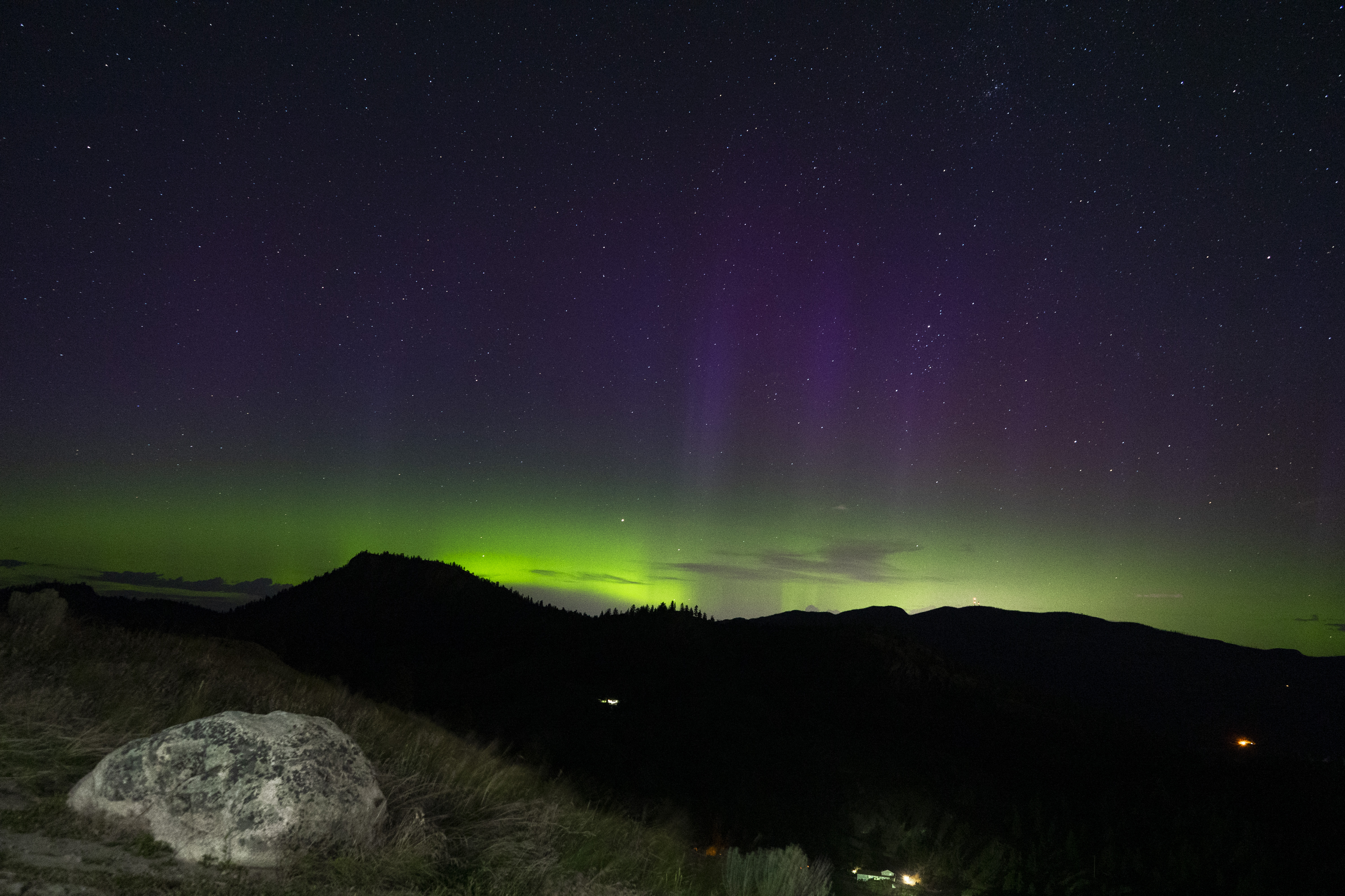 Skies over Kamloops and the Okanagan glowed purple and green last night | iNFOnews.ca