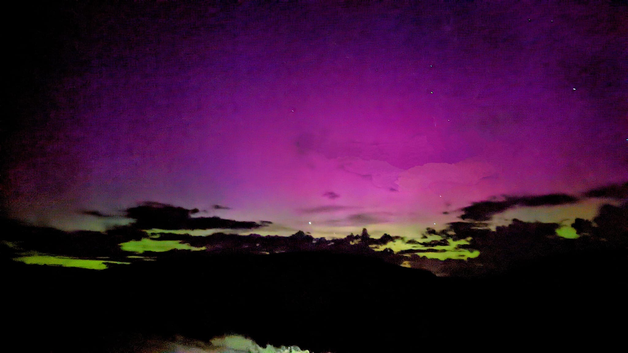 Skies over Kamloops and the Okanagan glowed purple and green last night | iNFOnews.ca