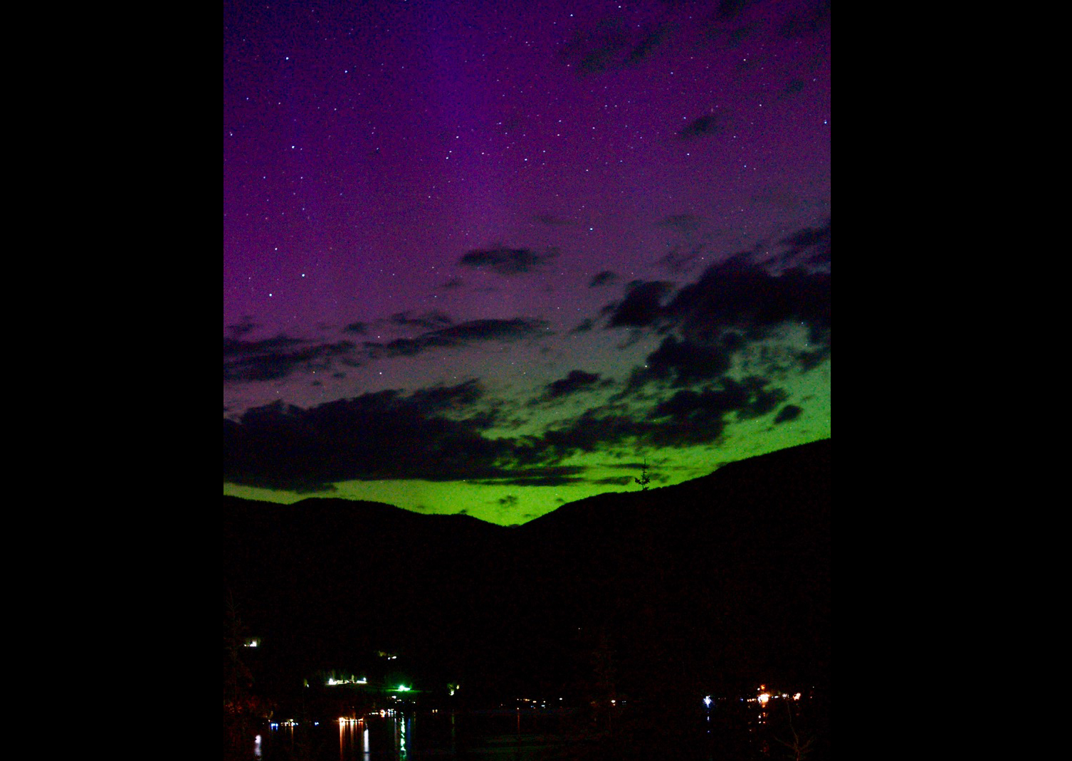 Skies over Kamloops and the Okanagan glowed purple and green last night | iNFOnews.ca