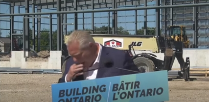 TRENDING NOW: Ontario Premier Doug Ford swallows bee during press conference | iNFOnews.ca