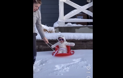 TRENDING NOW: Baby's first experience with snow | iNFOnews.ca
