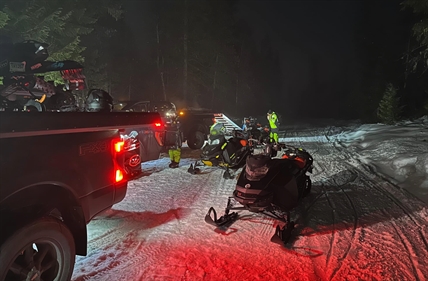 Snow bikers rescued from North Okanagan backcountry | iNFOnews.ca