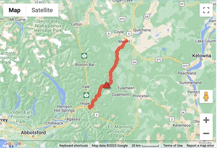 Coquihalla Highway closed from Merritt to Hope | iNFOnews.ca
