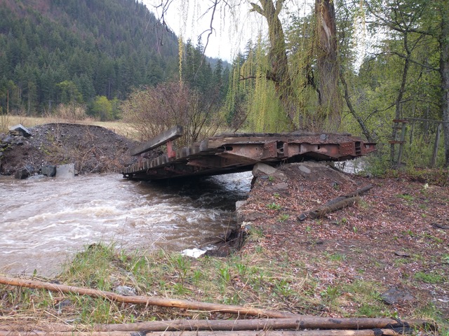 Westwold property owner loses land, barn and bridge in rising river | iNFOnews.ca