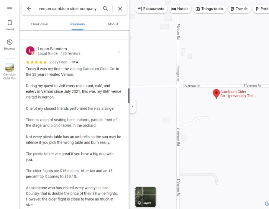 Vernon man reviewing every eatery in the city in memory of late wife | iNFOnews.ca Vernon man reviewing every eatery in the city in memory of late wife | iNFOnews.ca