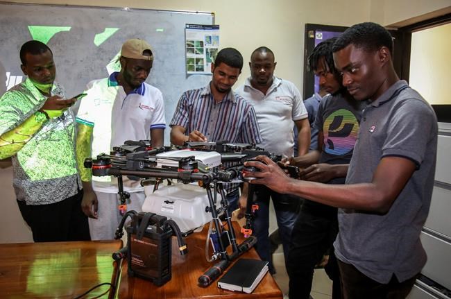 Zanzibar tests drones spraying rice fields to fight malaria | iNFOnews.ca