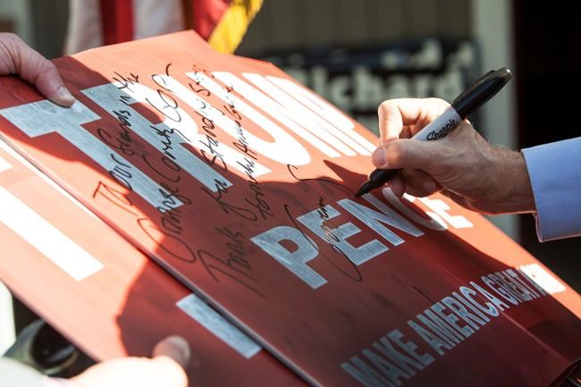 Pence visits firebombed office, defends 'rigged' claims | iNFOnews.ca