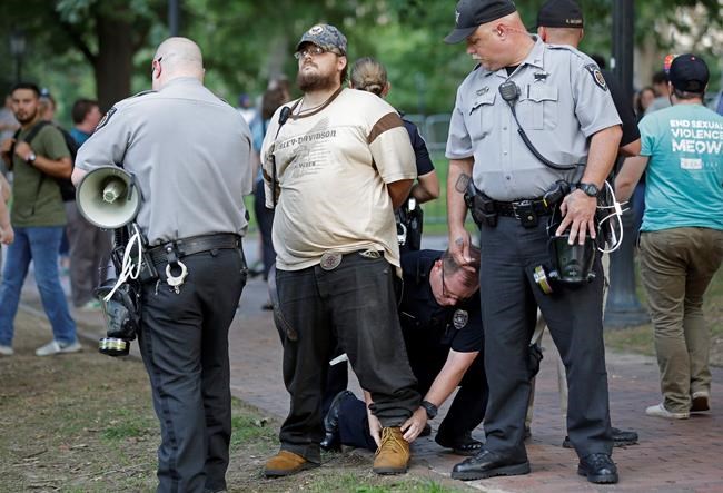 The Latest: Police say white nationalist turns himself in | iNFOnews.ca