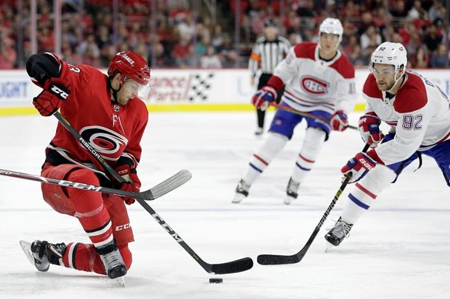Hamilton, Hurricanes top Canadiens 4-3 in shootout | iNFOnews.ca