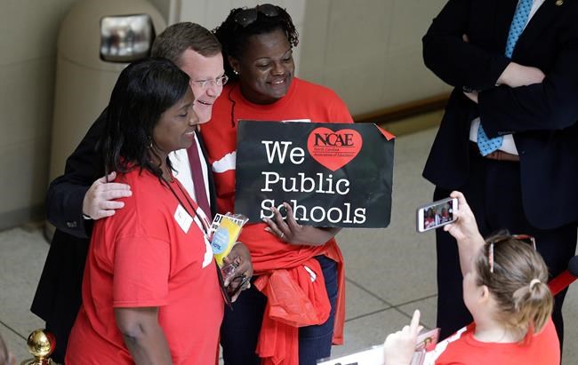 The Latest: N Carolina governor speaks to thousands at rally | iNFOnews.ca