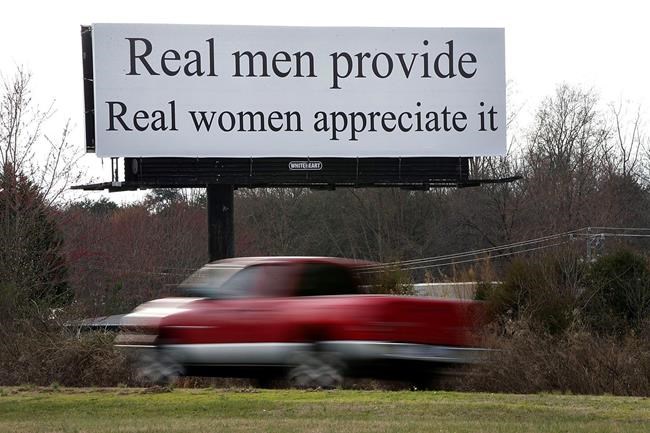 Protest set over gender message on North Carolina billboard | iNFOnews.ca