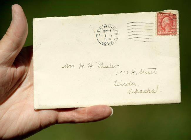 Century-old letter appears in Lincoln mail carrier's stack | iNFOnews.ca