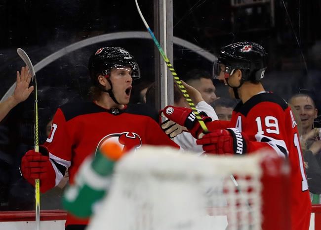 Jets rally from 4-goal deficit, spoil Devils' Hughes debut | iNFOnews.ca