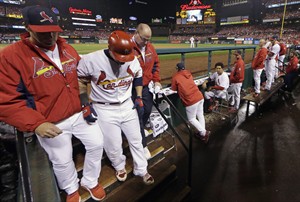 Wong homers in 9th, Cardinals edge Giants 5-4 to even NLCS at 1-all after Molina injured | iNFOnews.ca CP30263091
