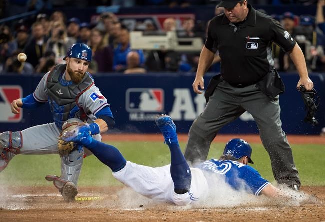 Toronto Blue Jays dispatch Texas Rangers with late charge in tight ALDS finale | iNFOnews.ca Toronto Blue Jays dispatch Texas Rangers with late charge in tight ALDS finale | iNFOnews.ca