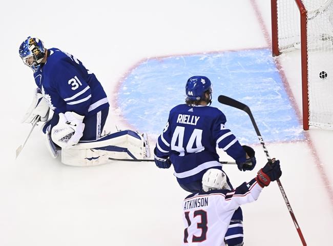 Korpisalo gets shutout in 1st post-season start, Blue Jackets down Maple Leafs | iNFOnews.ca