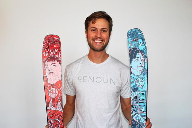 Sign of times? New skis: Left 1 Clinton, right 1 Trump | iNFOnews.ca CP1983233393