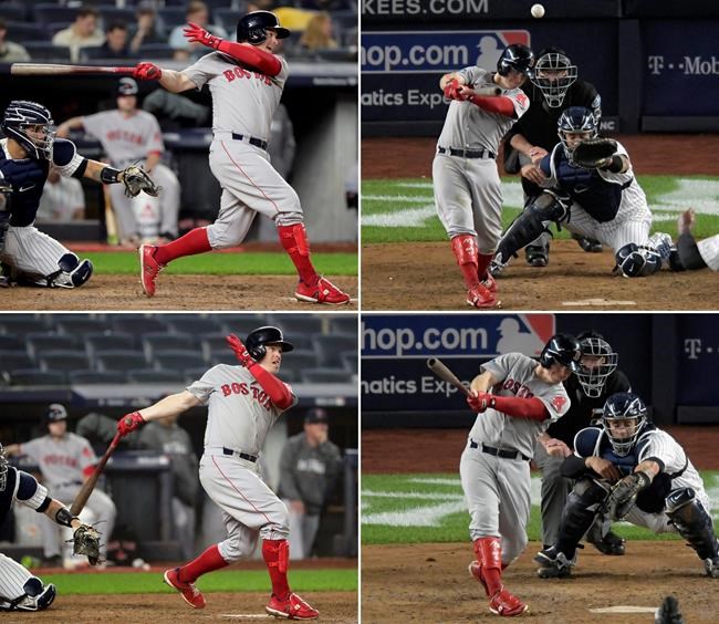Holt 1st with post-season cycle, Red Sox rout Yankees 16-1 | iNFOnews.ca