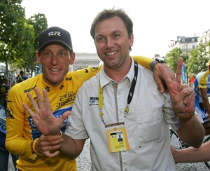 Former Armstrong team manager declares innocence of doping charges | iNFOnews.ca CP18809941