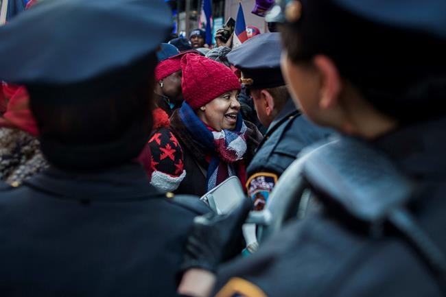 Hundreds converge on Times Square to protest racism, Trump | iNFOnews.ca