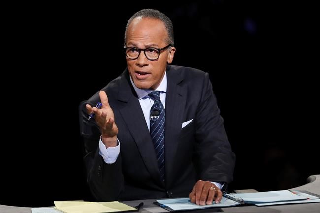 Moderator Lester Holt worked to keep control of debate | iNFOnews.ca