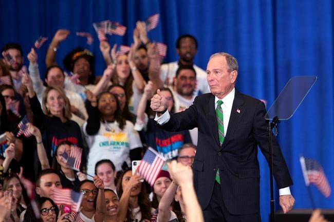 Ending campaign, Bloomberg says defeating Trump his priority | iNFOnews.ca CP1961727201