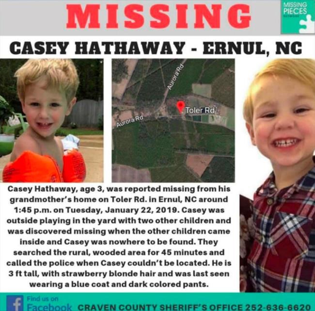 Missing boy, 3, found alive in North Carolina | iNFOnews.ca CP1159478339