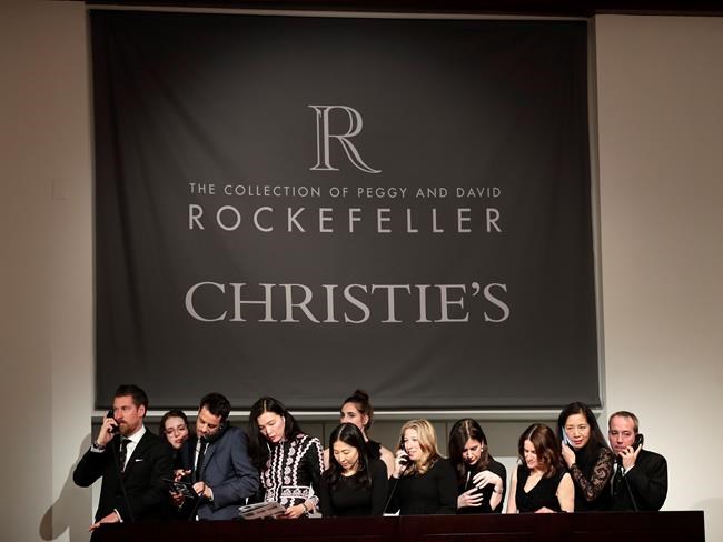 22 world records set at Christie's Rockefeller auction | iNFOnews.ca 22 world records set at Christie's Rockefeller auction | iNFOnews.ca